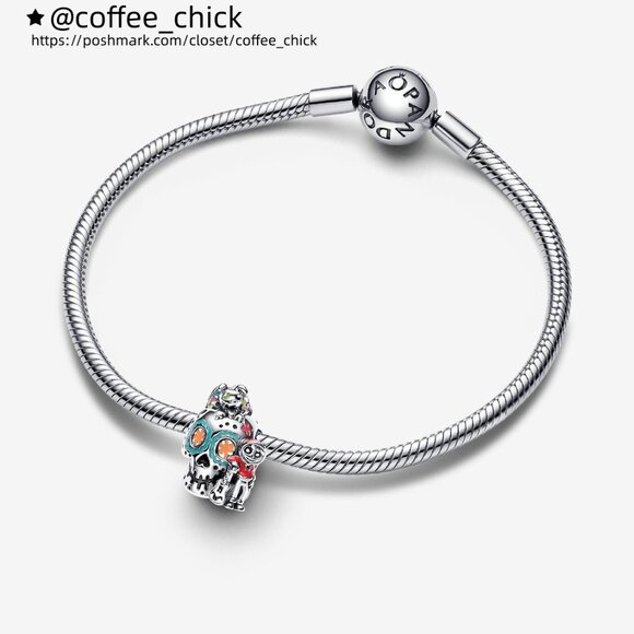 Pandora Disney Pixar Coco Miguel & Dante Skull Glow-in-the-dark Charm - Picture 3 of 4